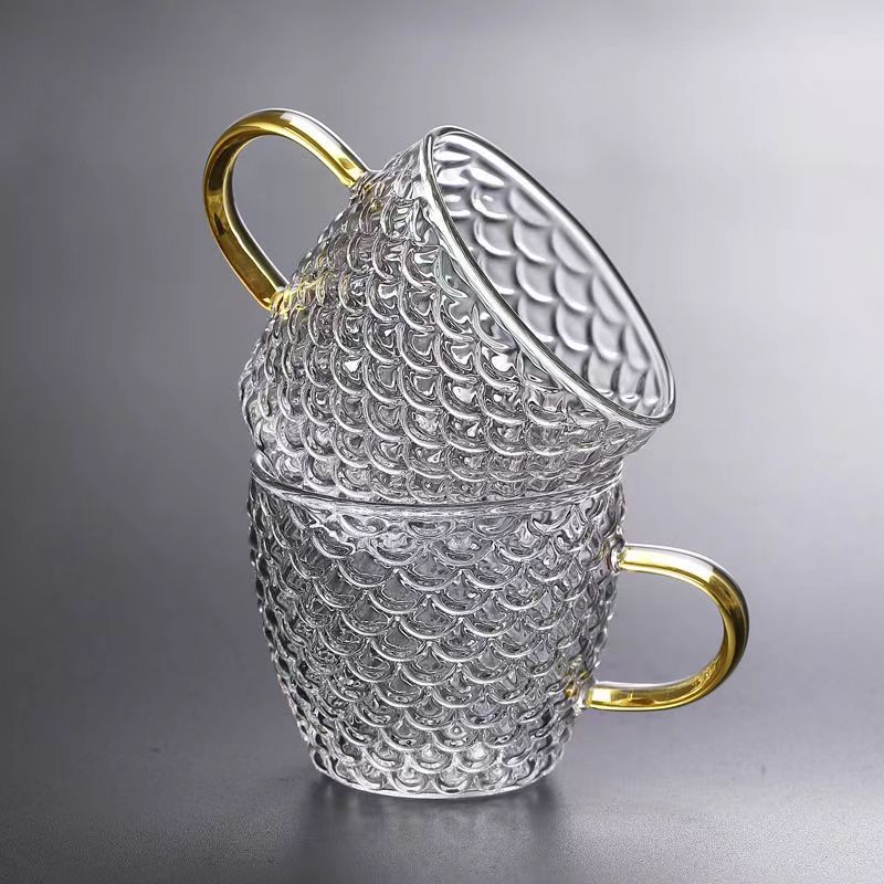 Coffee Tea Catering - مقاومة للحرارة الزجاج فنجان شاي مجموعة