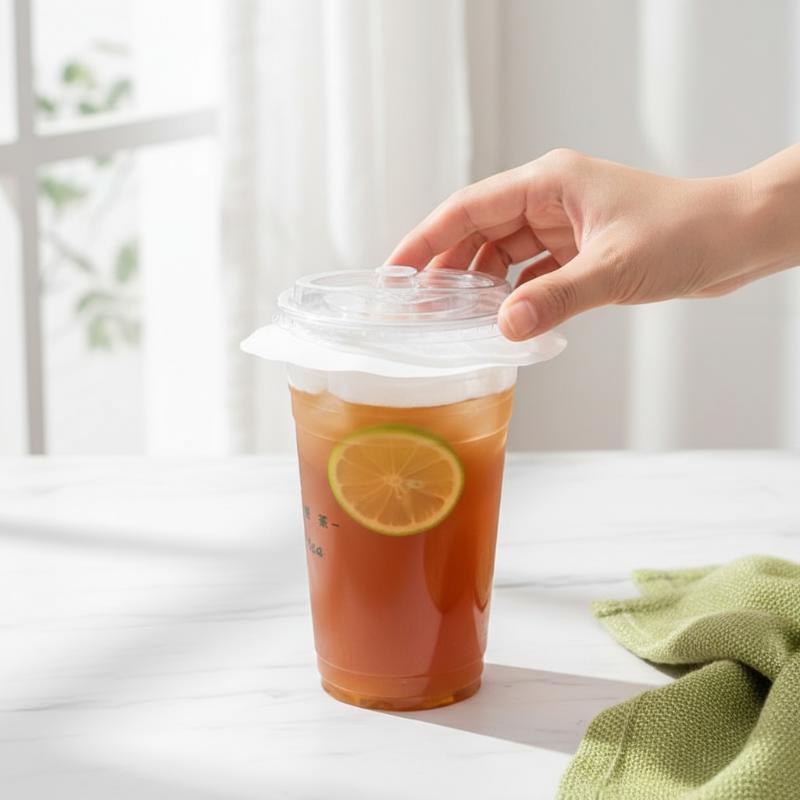 Coffee Tea Drink - 100/500 قطعة من ورق إغلاق الأكواب