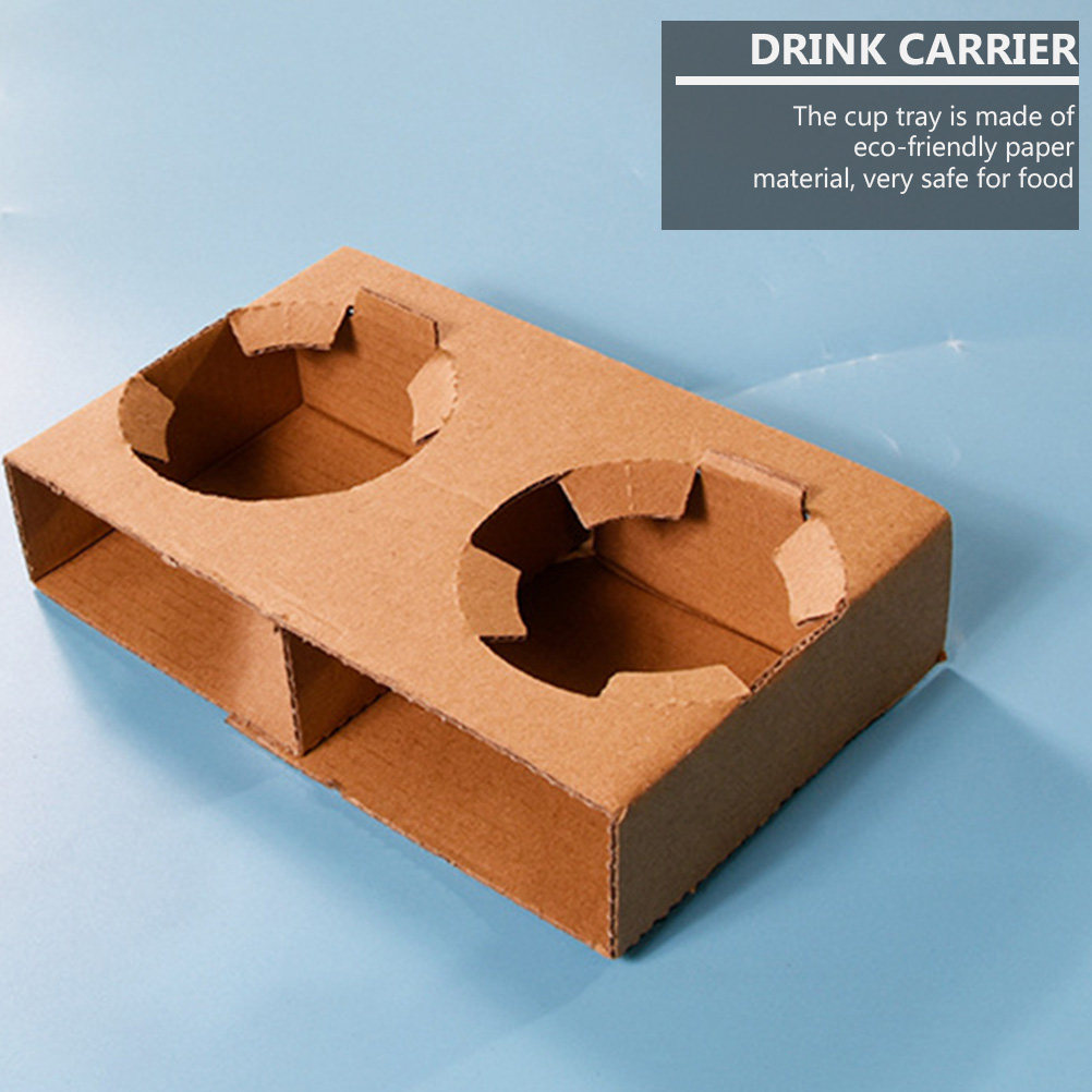 Coffee Tea Holders - 10 قطع من حاملات المشروبات الورقية