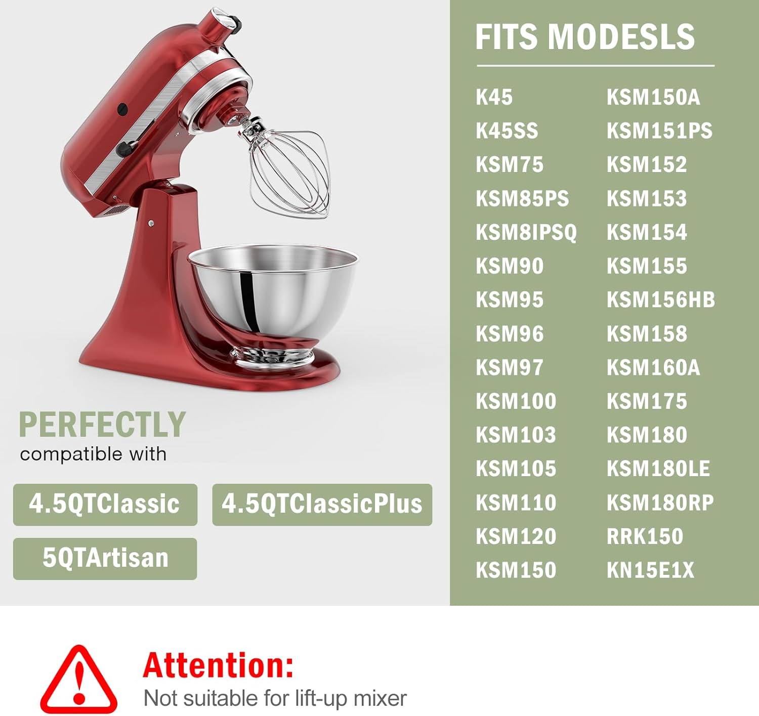 وعاء من الفولاذ المقاوم للصدأ  - مراجعة Kitchenaid Mixer Artisan 5Qt وسعره