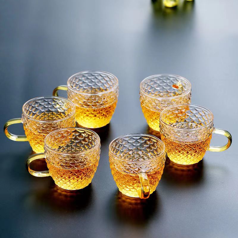 مقاومة للحرارة الزجاج فنجان شا - مراجعة Coffee Tea Catering وسعره
