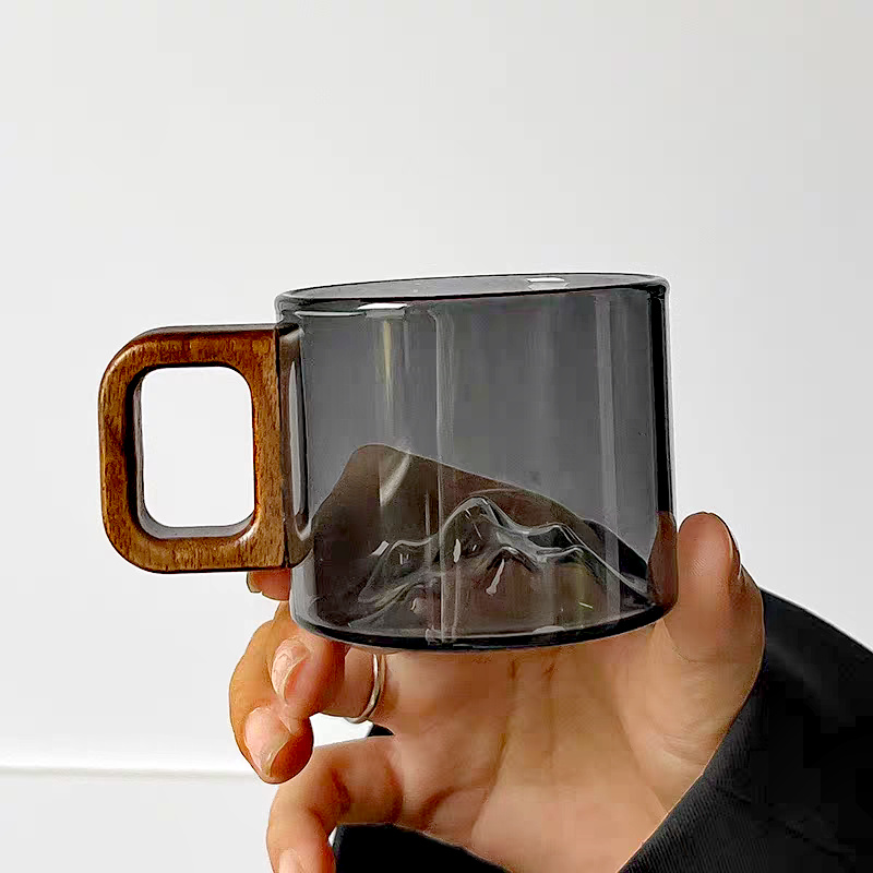 كوب قهوة زجاجي بمقبض خشبي من خ - مراجعة Coffee Tea Flask وسعره