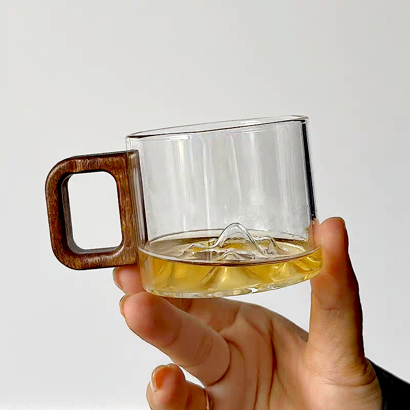 كوب قهوة زجاجي بمقبض خشبي من خ - مراجعة Coffee Tea Flask وسعره