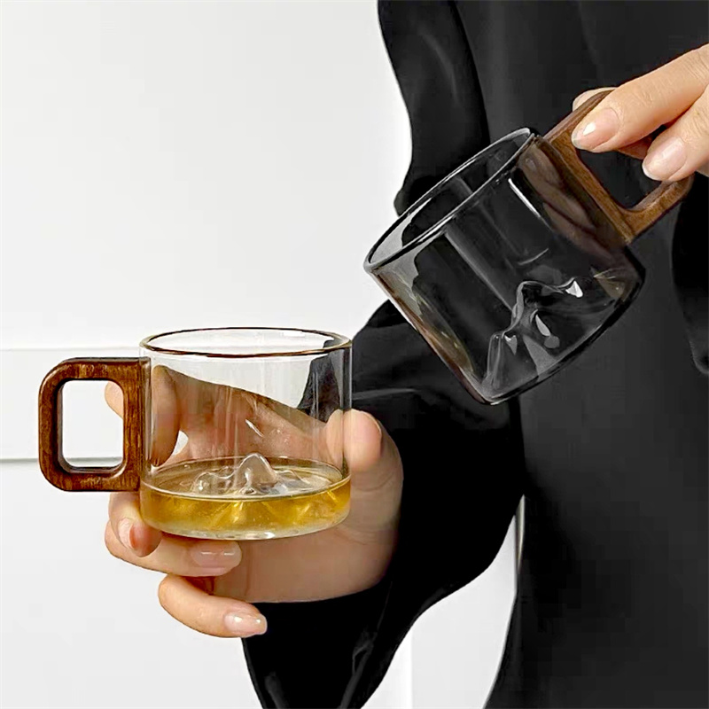كوب قهوة زجاجي بمقبض خشبي من خ - مراجعة Coffee Tea Flask وسعره