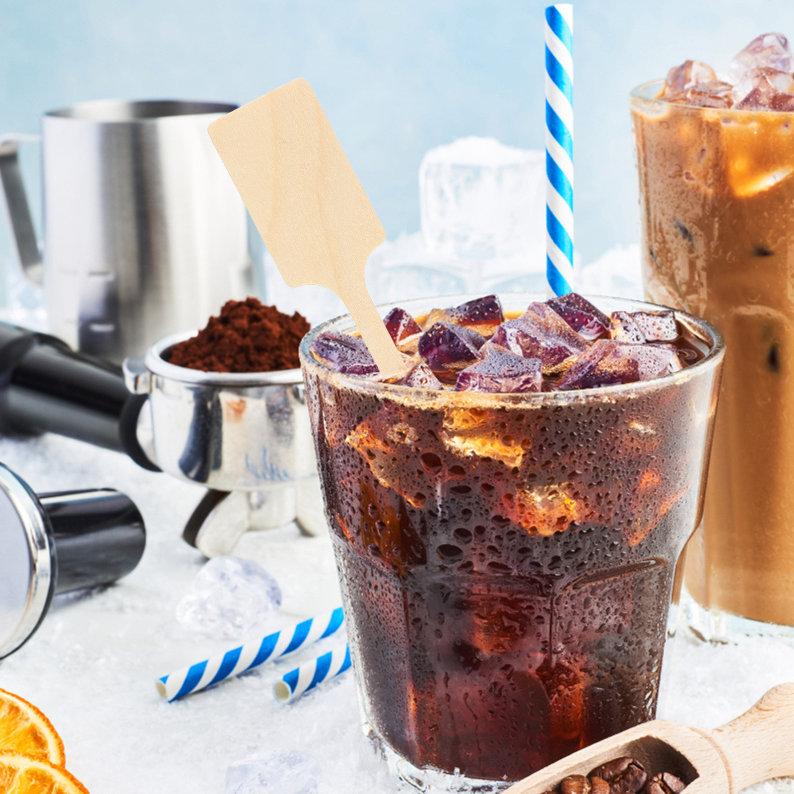 100 قطعة من أعواد تقليب القهوة - مراجعة Coffee Tea Drink وسعره