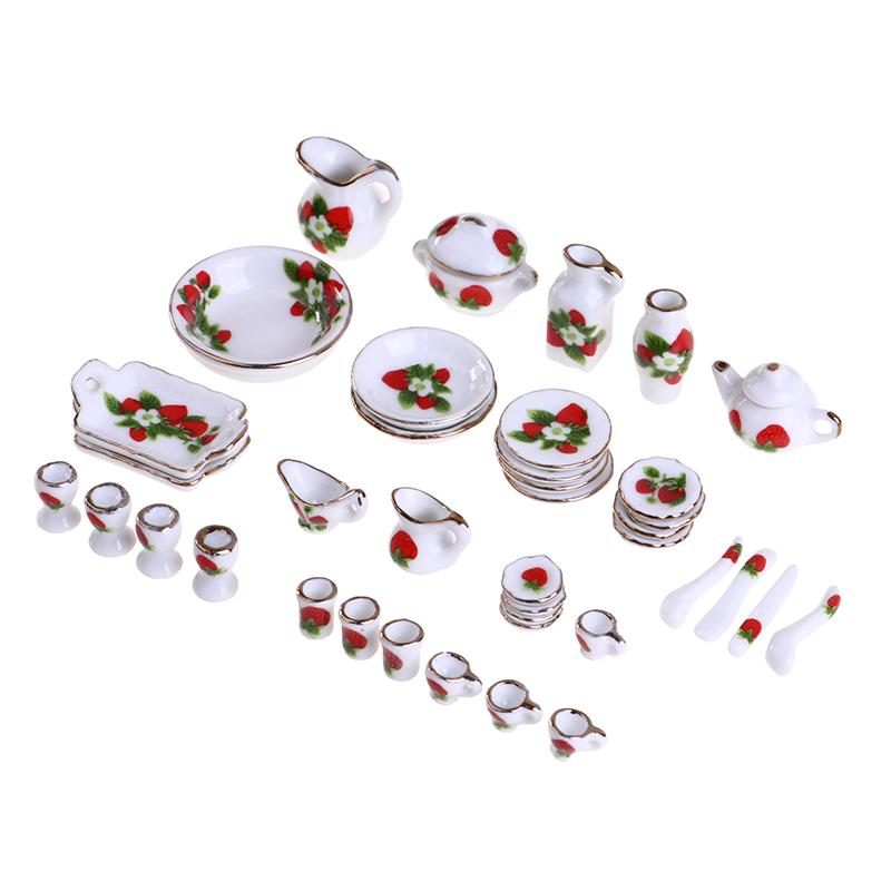 1 مجموعة 1:12 مصغرة بيت الدمية - مراجعة Coffee Tea Catering وسعره
